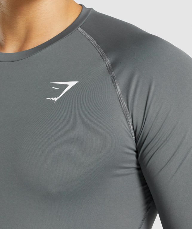 Sudaderas Gymshark Element Baselayer Gris | rPue4DbgrVa