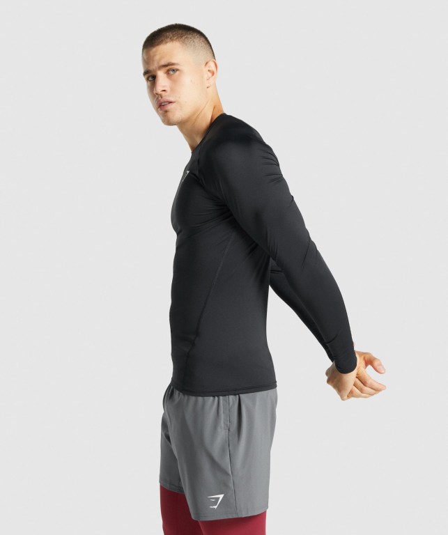 Sudaderas Gymshark Element Baselayer Negras | PIth3zsJpU7