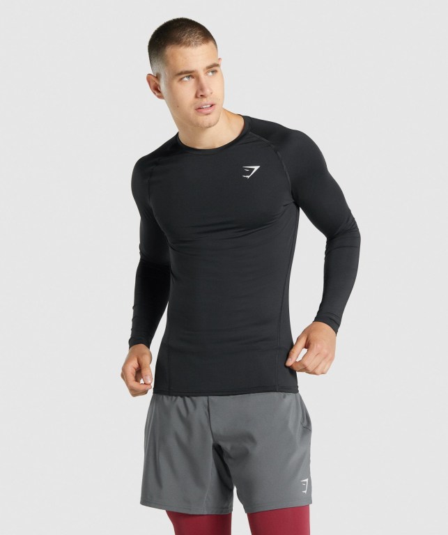 Sudaderas Gymshark Element Baselayer Negras | PIth3zsJpU7