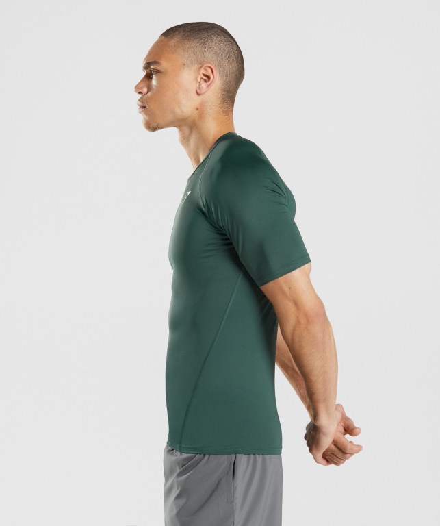 Sudaderas Gymshark Element Baselayer Verde Oscuro | JQFnpRpVlXW