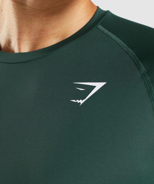 Sudaderas Gymshark Element Baselayer Verde Oscuro | JQFnpRpVlXW