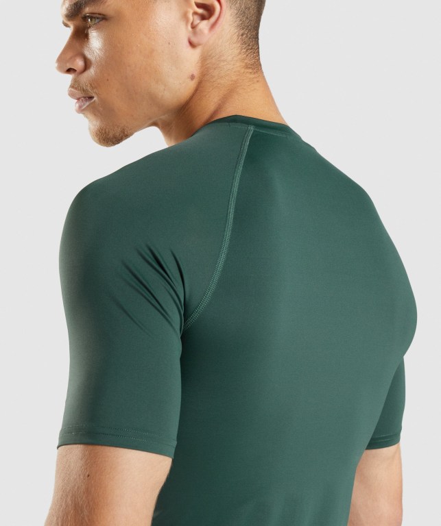 Sudaderas Gymshark Element Baselayer Verde Oscuro | JQFnpRpVlXW