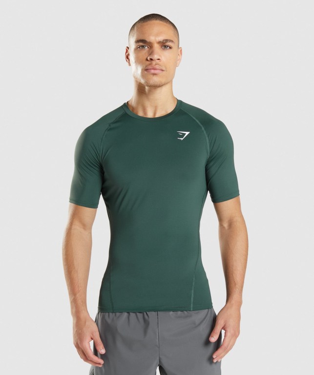 Sudaderas Gymshark Element Baselayer Verde Oscuro | JQFnpRpVlXW