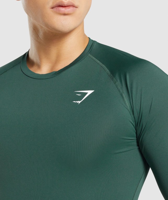 Sudaderas Gymshark Element Baselayer Verde Oscuro | mzbsCloKxAG