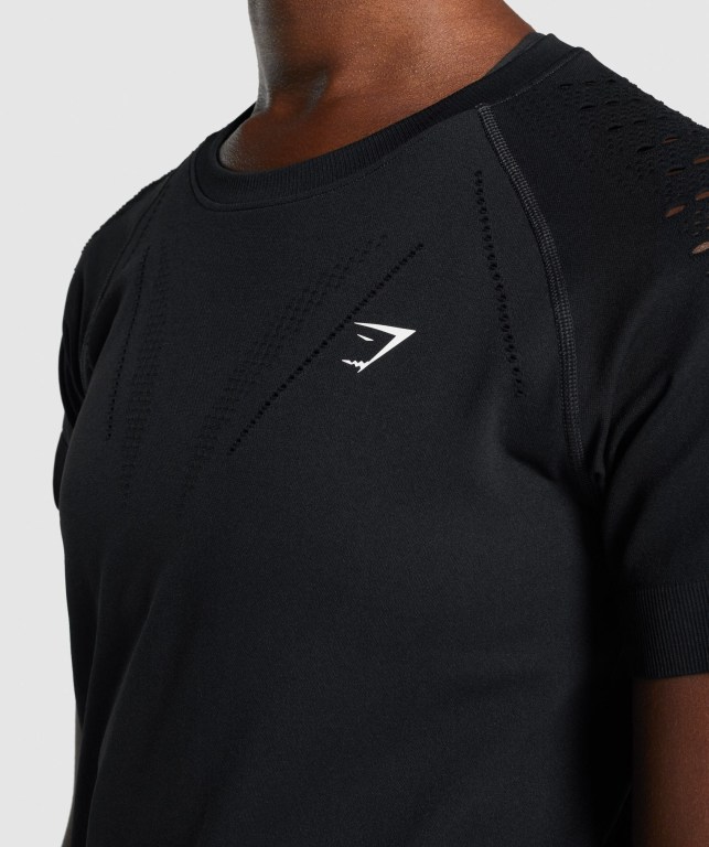 Sudaderas Gymshark Energy Seamless Negras | aFRvakotZeM