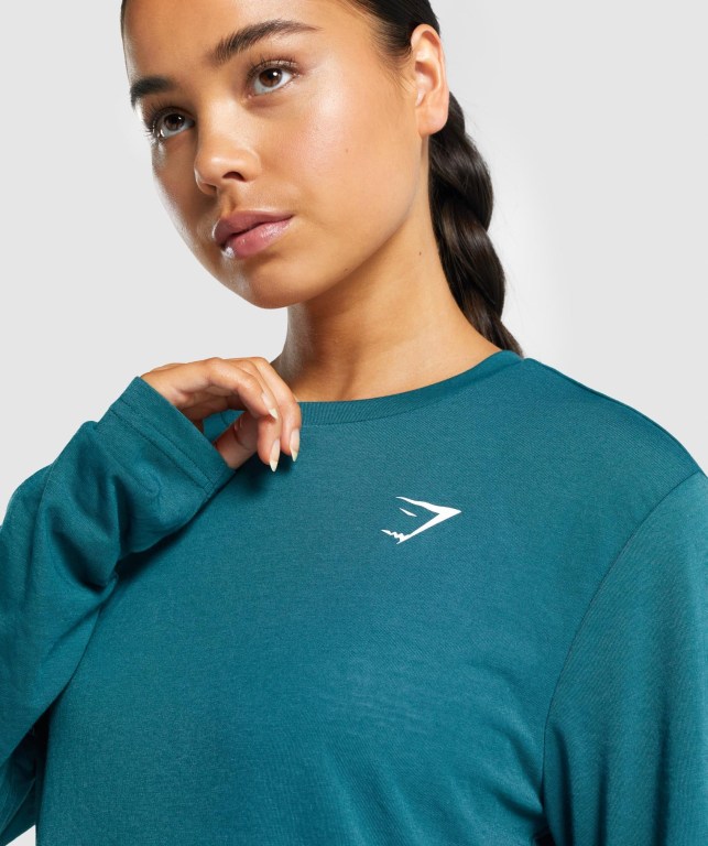 Sudaderas Gymshark Entrenamiento Oversized Turquesa | btxLpN8mrzY