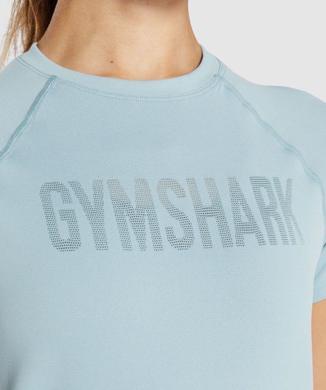 Sudaderas Gymshark Fit Seamless Loose Azules | cV1qlPlYYet