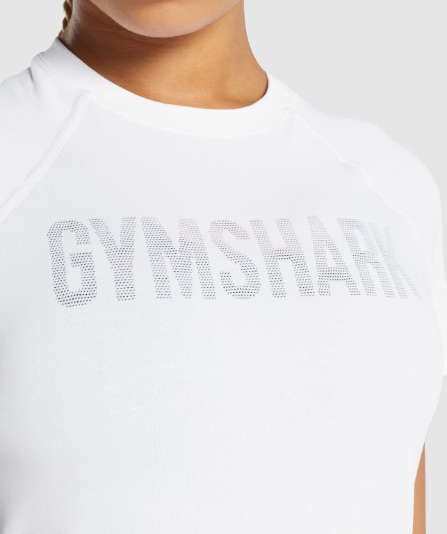 Sudaderas Gymshark Fit Seamless Loose Blancas | cL4fvBQh7Si