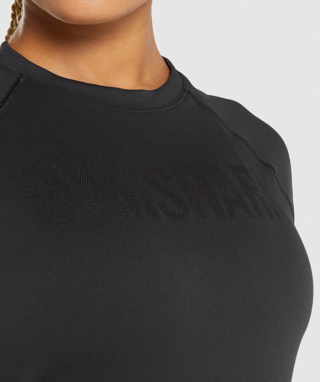 Sudaderas Gymshark Fit Seamless Loose Negras | EdSn2gUvyWI