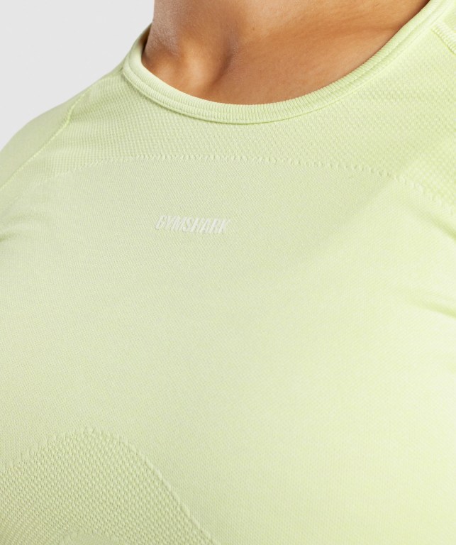 Sudaderas Gymshark Flex Sports Crop Top Verde Claro | 9dTUElP2Qv4