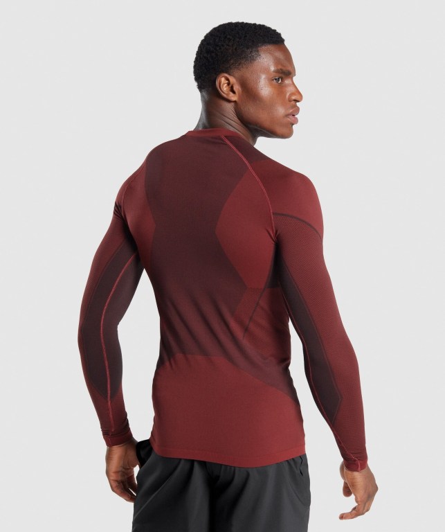 Sudaderas Gymshark Free Force Seamless Burdeos | TRBDrgvdFKw