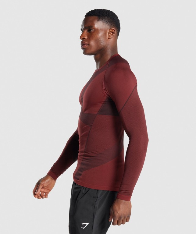 Sudaderas Gymshark Free Force Seamless Burdeos | TRBDrgvdFKw