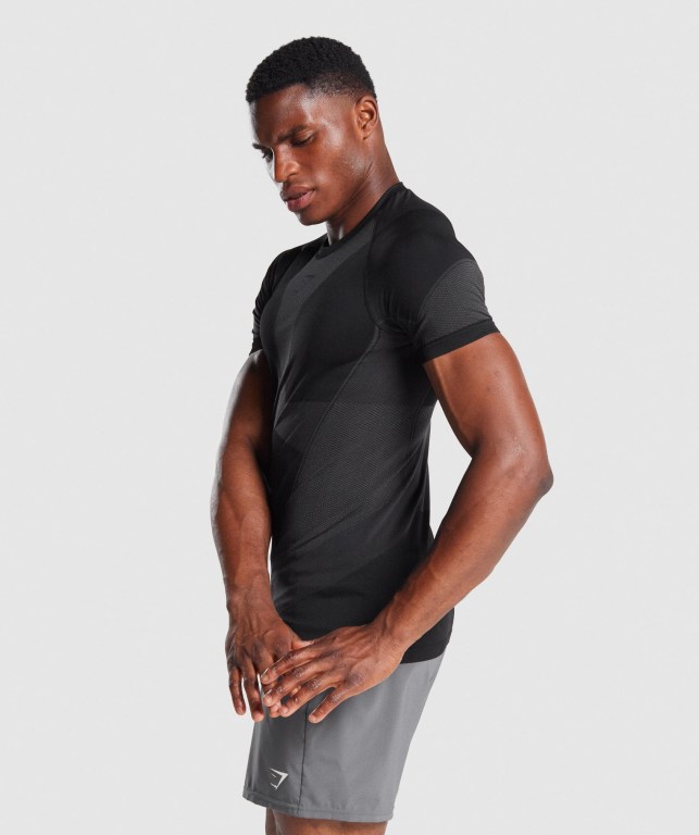 Sudaderas Gymshark Free Force Seamless Negras | xVxuEskGo2u