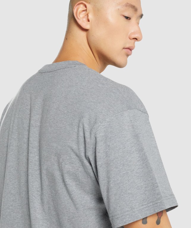 Sudaderas Gymshark Oversized Gris | MwoJMrIRKac