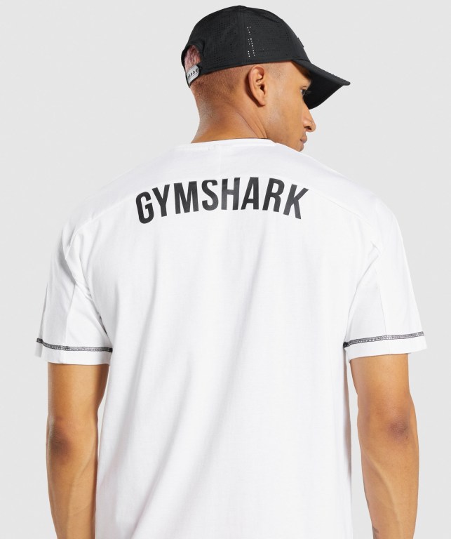 Sudaderas Gymshark Recess Blancas | UfRxtFkMgUS