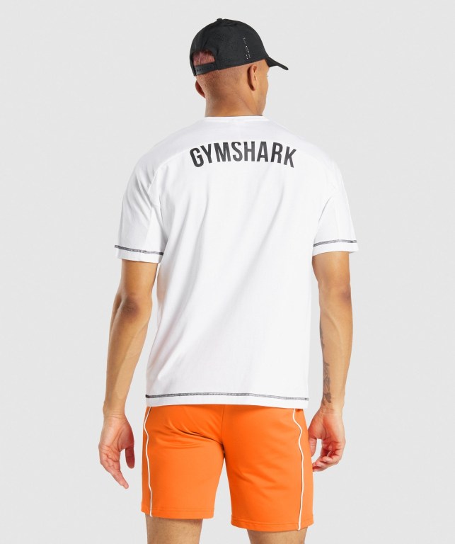 Sudaderas Gymshark Recess Blancas | UfRxtFkMgUS