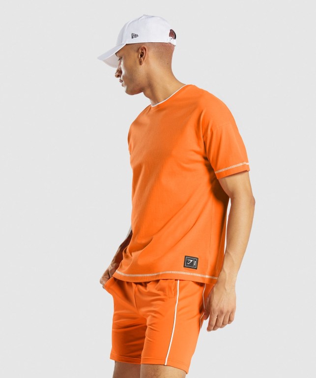 Sudaderas Gymshark Recess Naranjas | Bpg8CyBQcAC