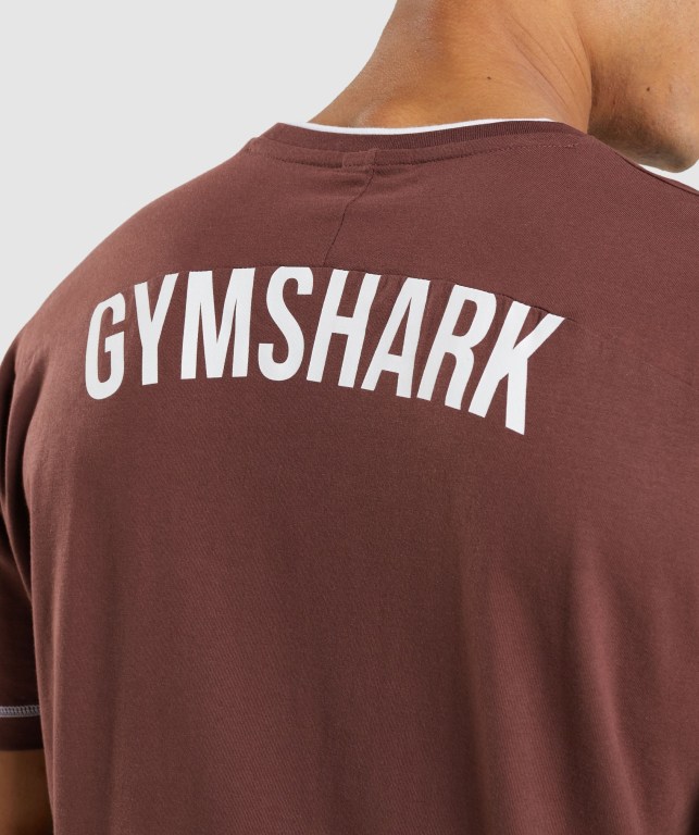 Sudaderas Gymshark Recess Rosas Marrones Blancas | hCGBs43A9BM