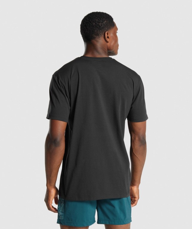 Sudaderas Gymshark Sharkhead Infill Negras | C6SCnLeOQPF