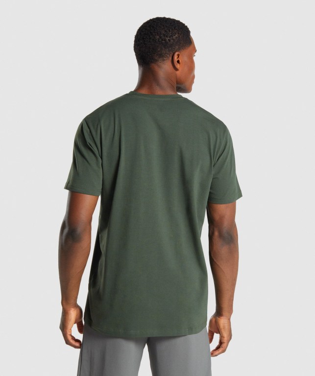 Sudaderas Gymshark Sharkhead Infill Verde Oscuro | Tqum5k2cDNg