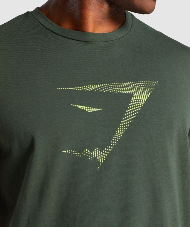 Sudaderas Gymshark Sharkhead Infill Verde Oscuro | Tqum5k2cDNg