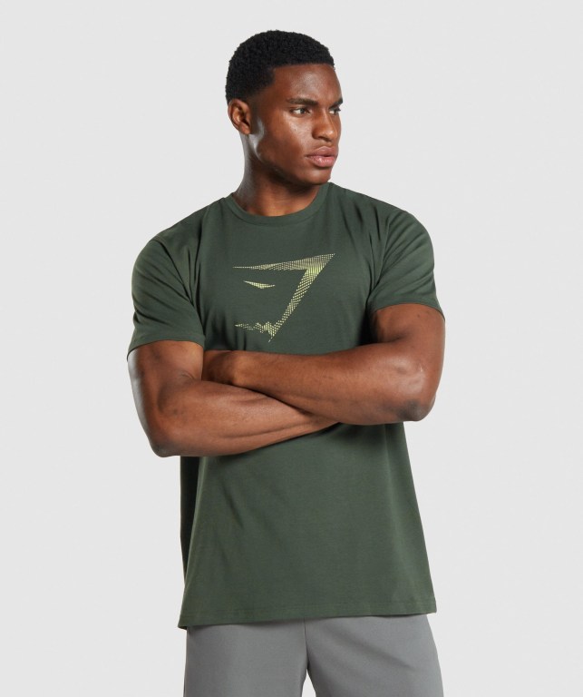 Sudaderas Gymshark Sharkhead Infill Verde Oscuro | Tqum5k2cDNg