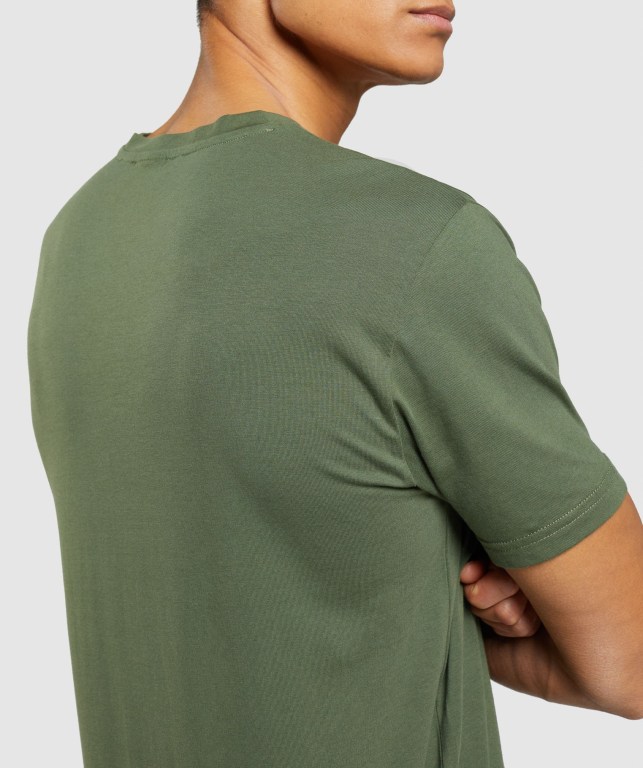 Sudaderas Gymshark Sharkhead Infill Verde | Z4Yvla1w2zz