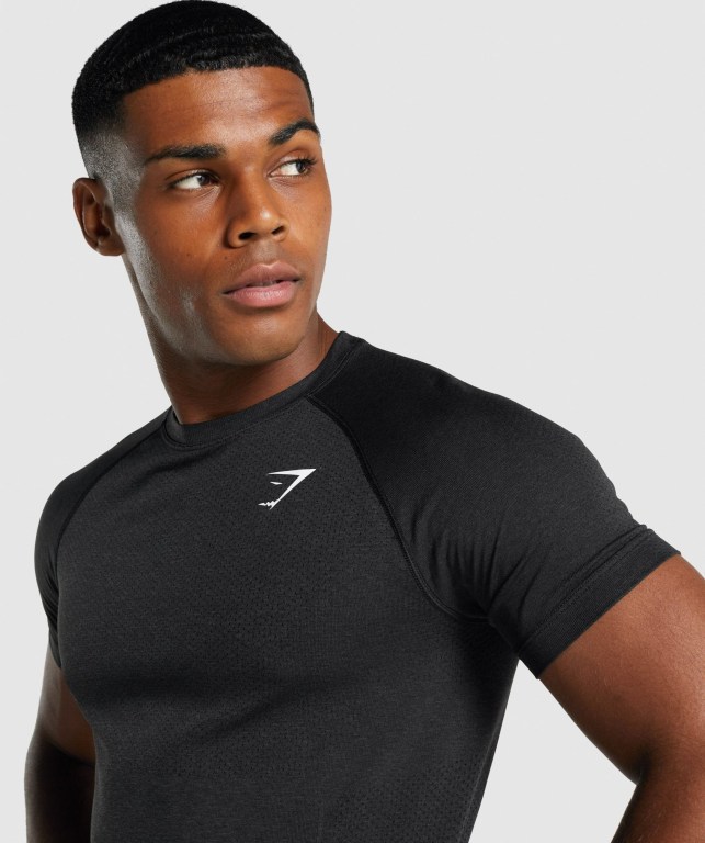 Sudaderas Gymshark Vital Light seamless Negras | 9pKgWZsAw12