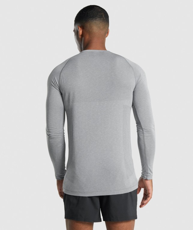 Sudaderas Gymshark Vital Light seamless Gris | cQkuD4Lrbuq