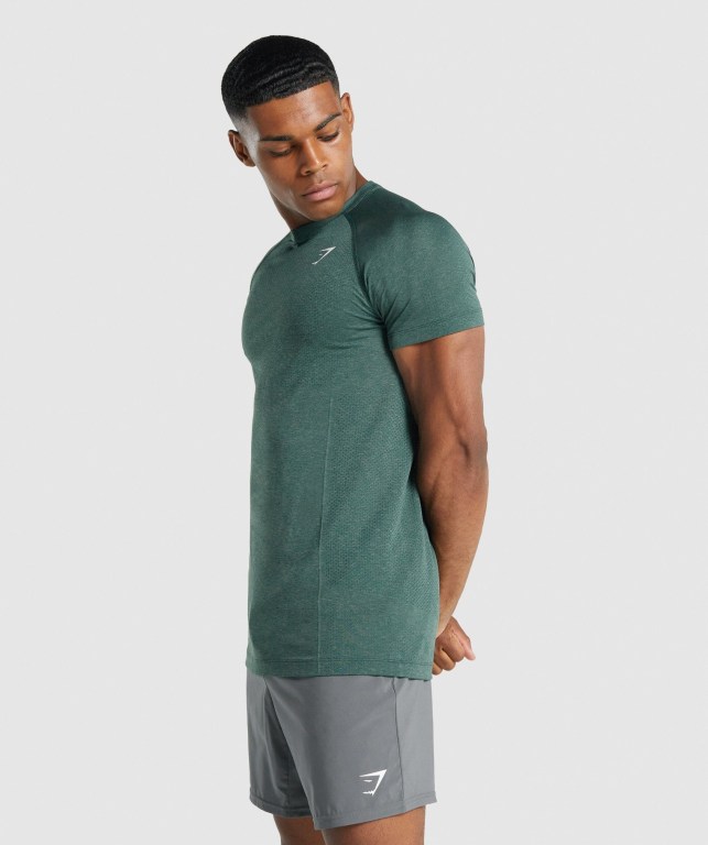 Sudaderas Gymshark Vital Light seamless Verde Oscuro | zo55efLlQmh