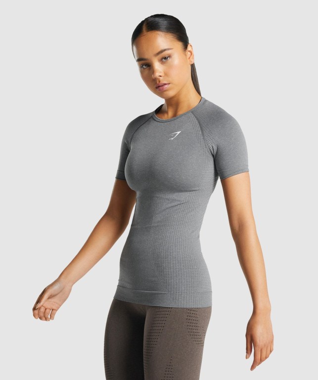 Sudaderas Gymshark Vital Seamless 2.0 Gris | eRA3w37zlfa