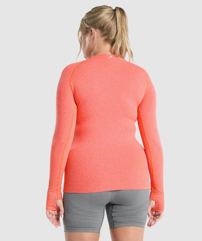 Sudaderas Gymshark Vital Seamless 2.0 Top Naranjas | jCOwx7mMRgt