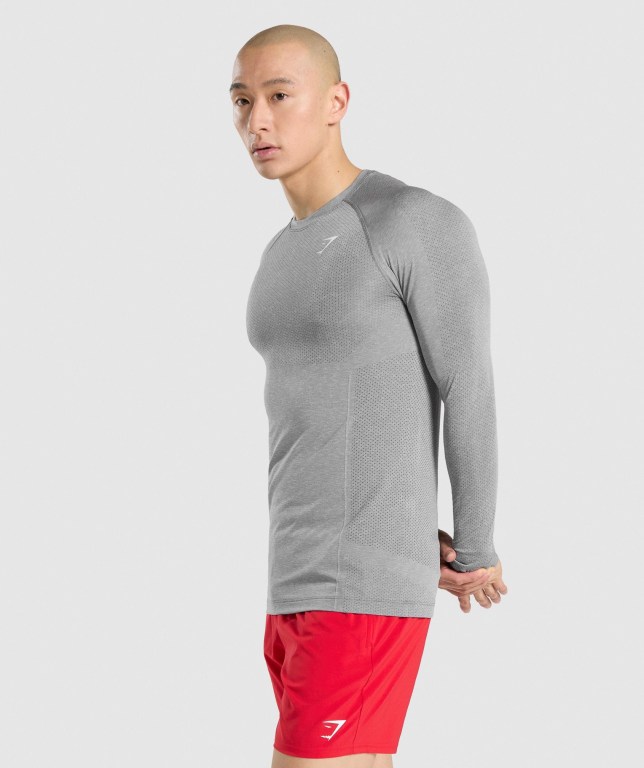 Sudaderas Gymshark Vital Seamless Gris | tRLkuFkDcL6