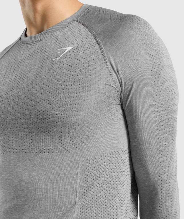 Sudaderas Gymshark Vital Seamless Gris | tRLkuFkDcL6