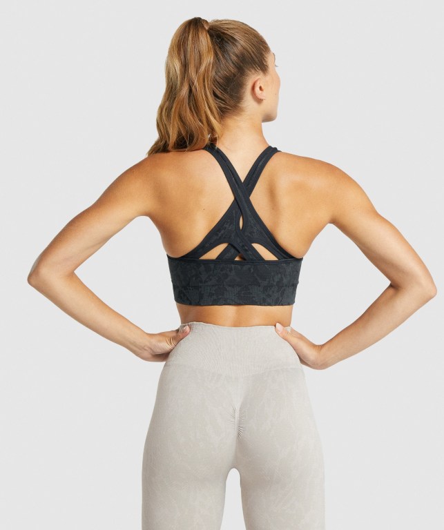 Sujetadores Deportivos Gymshark Adapt Animal Seamless Sports Bra Negras | 8Tn78ZAlX1m