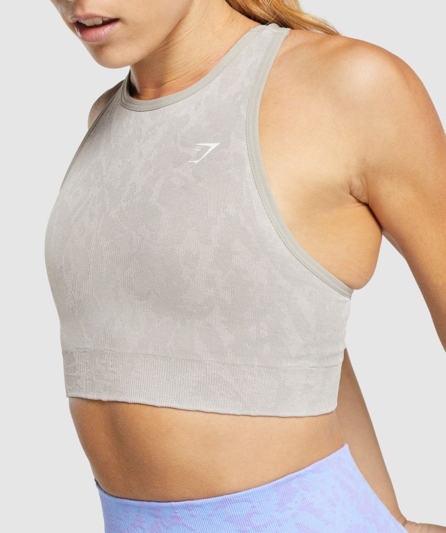 Sujetadores Deportivos Gymshark Adapt Animal Seamless Sports Bra Gris | oy7CpraVZkr