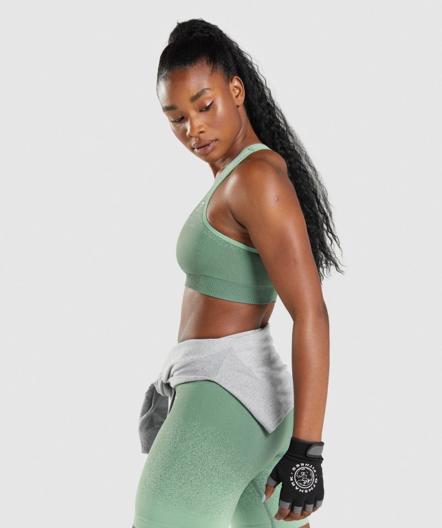 Sujetadores Deportivos Gymshark Adapt Ombre Seamless Sports Bra Verde Verde Claro | FMc7VeLHE4K