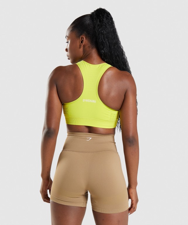 Sujetadores Deportivos Gymshark Energy Seamless Sports Bra Amarillo | ZJPOSCpAMTm