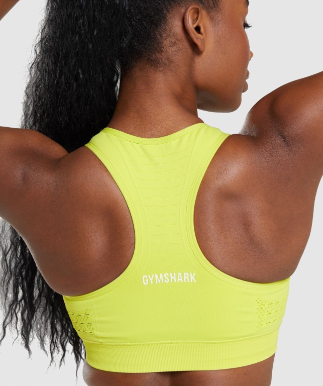 Sujetadores Deportivos Gymshark Energy Seamless Sports Bra Amarillo | ZJPOSCpAMTm