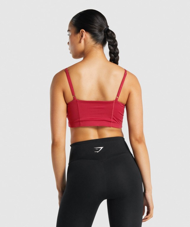 Sujetadores Deportivos Gymshark Entrenamiento Bandeau Burdeos | ZOgaHCsBsfT