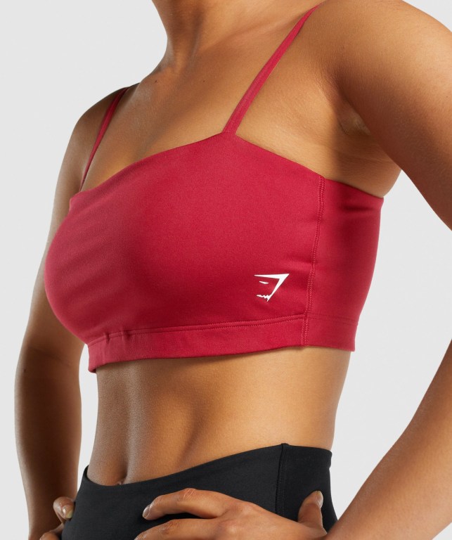 Sujetadores Deportivos Gymshark Entrenamiento Bandeau Burdeos | ZOgaHCsBsfT