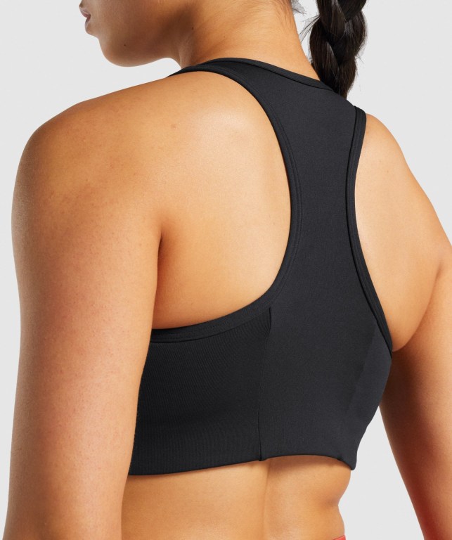 Sujetadores Deportivos Gymshark Essential Racer Back Entrenamiento Sports Bra Negras | 2OQLEU7h9Xi