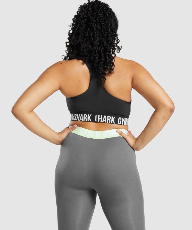 Sujetadores Deportivos Gymshark Fit Seamless Sports Bra Negras | 7doK8W7q62u