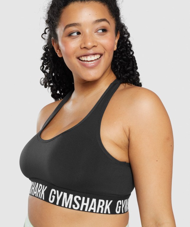 Sujetadores Deportivos Gymshark Fit Seamless Sports Bra Negras | 7doK8W7q62u