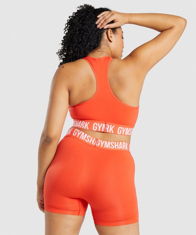 Sujetadores Deportivos Gymshark Fit Seamless Sports Bra Naranjas | BGLw17yawoh