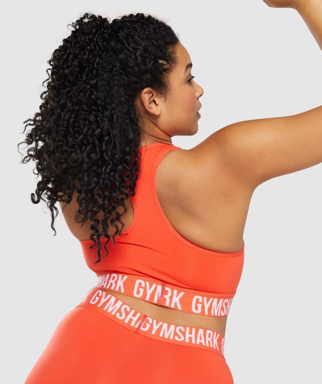 Sujetadores Deportivos Gymshark Fit Seamless Sports Bra Naranjas | BGLw17yawoh