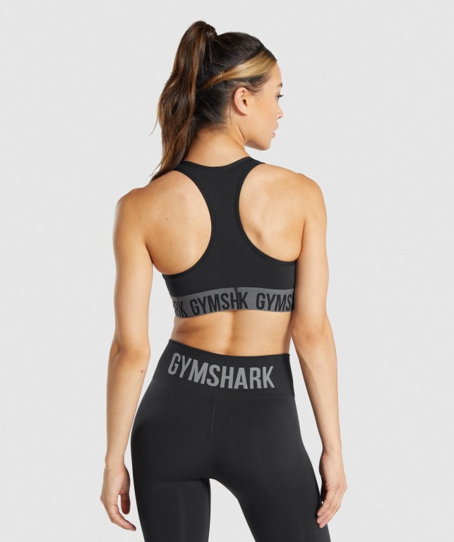 Sujetadores Deportivos Gymshark Fit Seamless Sports Bra Negras | IpEmPI6Sexo