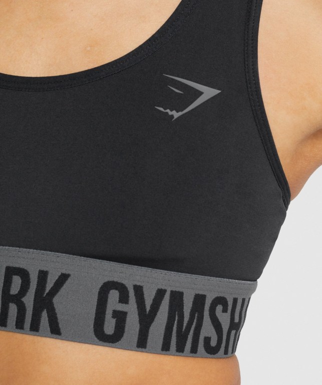 Sujetadores Deportivos Gymshark Fit Seamless Sports Bra Negras | IpEmPI6Sexo