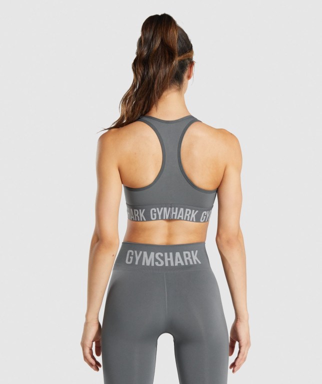 Sujetadores Deportivos Gymshark Fit Seamless Sports Bra Gris | q9GPkaooAtM