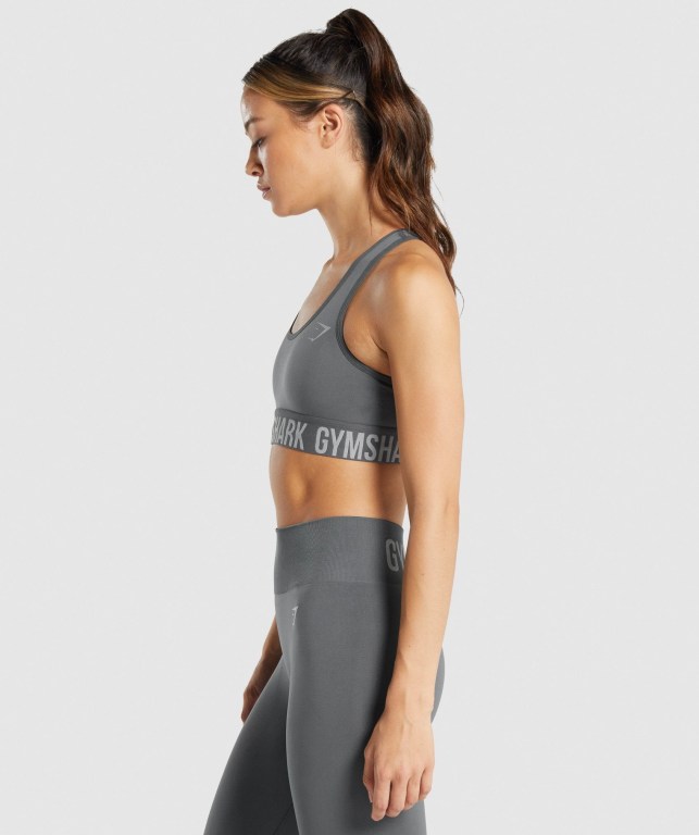 Sujetadores Deportivos Gymshark Fit Seamless Sports Bra Gris | q9GPkaooAtM